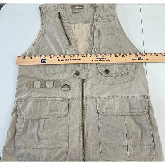 Royal Robbins Vintage 90s Hiking Safari Fishing Tan Vest Men's Size S Small - Picture 9 of 12